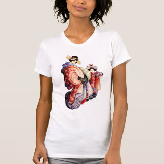 T-shirts Impressão japonês do woodblock