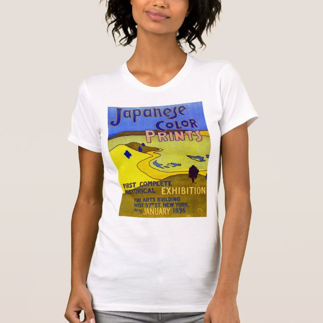 T-shirts Impressões de cores japoneses (Frente)