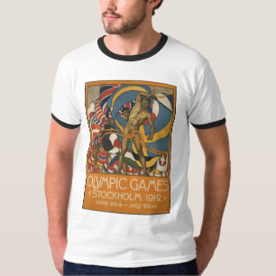 T-shirts Impressões retros do anúncio do poster das viage