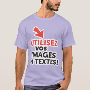 T-shirts Imprima seus designs online DIY em Português