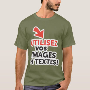 T-shirts Imprimir seus designs online DIY em Português