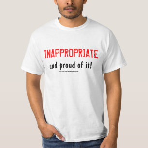 T-shirts Impróprio (parte dianteira)