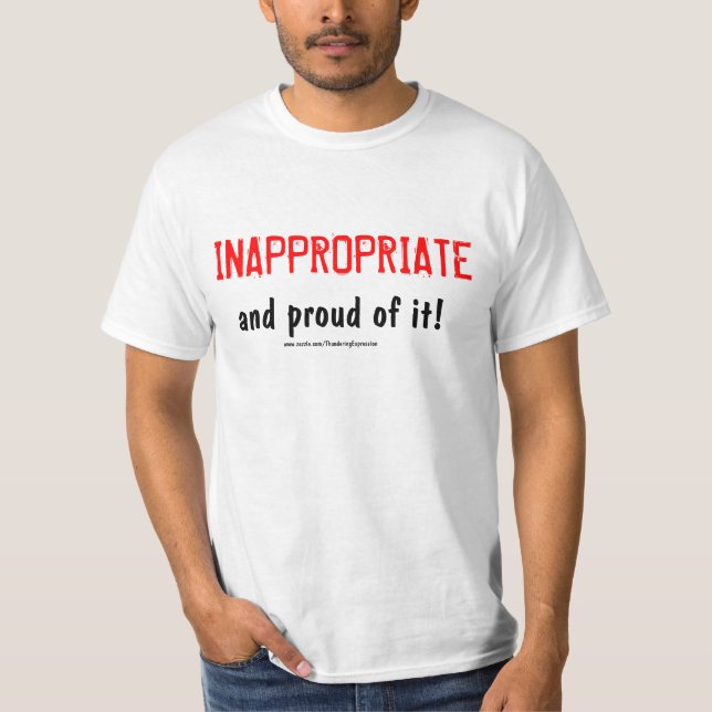 T-shirts Impróprio (parte dianteira) (Frente)
