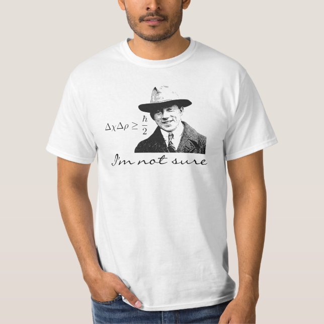 T-shirts Incerteza de Heisenberg (Frente)