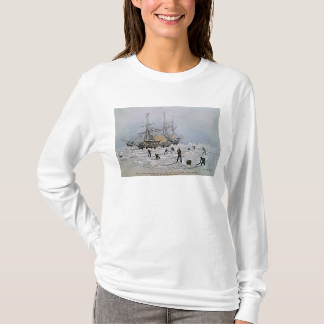 T-shirts Incidentes em uma viagem de troca: Terror do HMS (Frente)