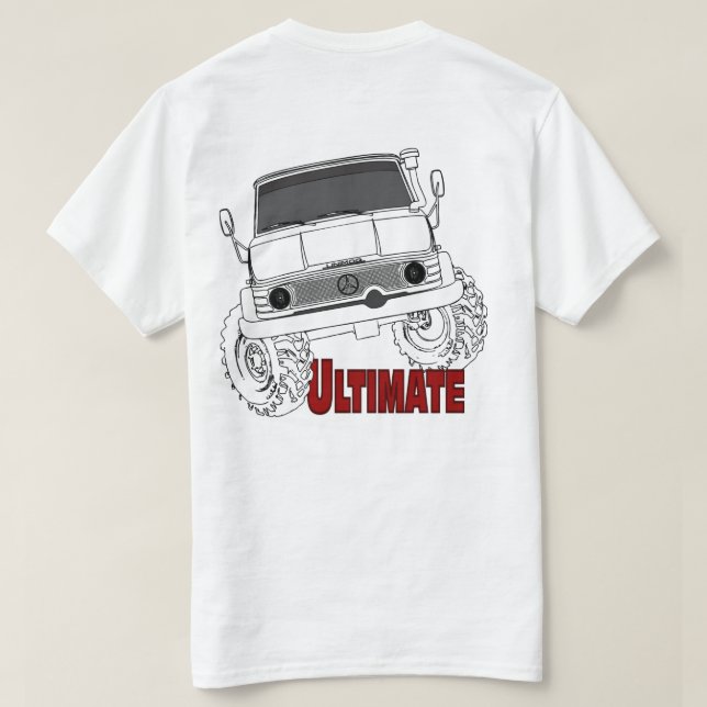 T-shirts Inclinação de Unimog final (Verso do Design)