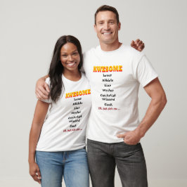 T-shirts Incrível