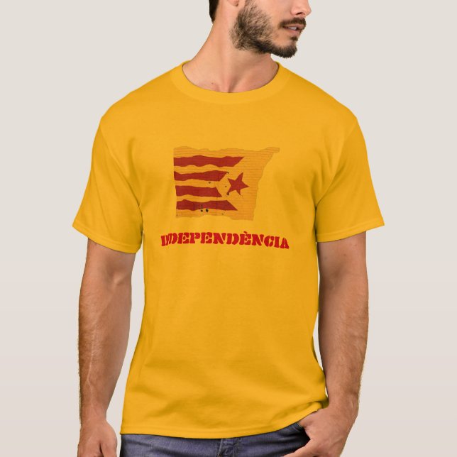 T-shirts Independência Catalan (homens/unisex) (Frente)