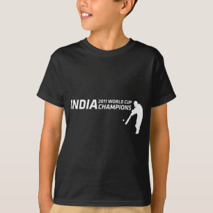 T-shirts India campeões de 2011 campeonatos do mundo