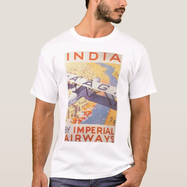 T-shirts India por Imperial Airways (Frente)
