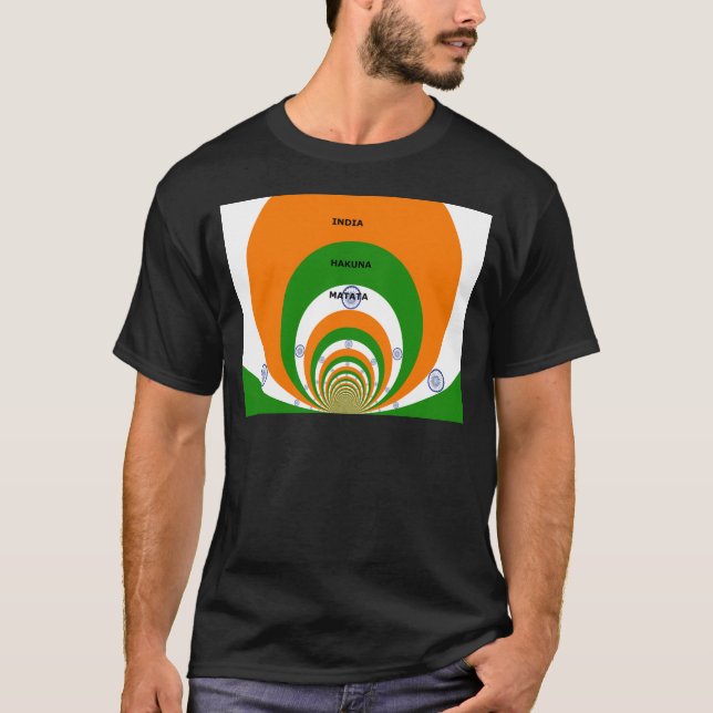 T-shirts Índia SEM PREOCUPAÇÕES (Frente)