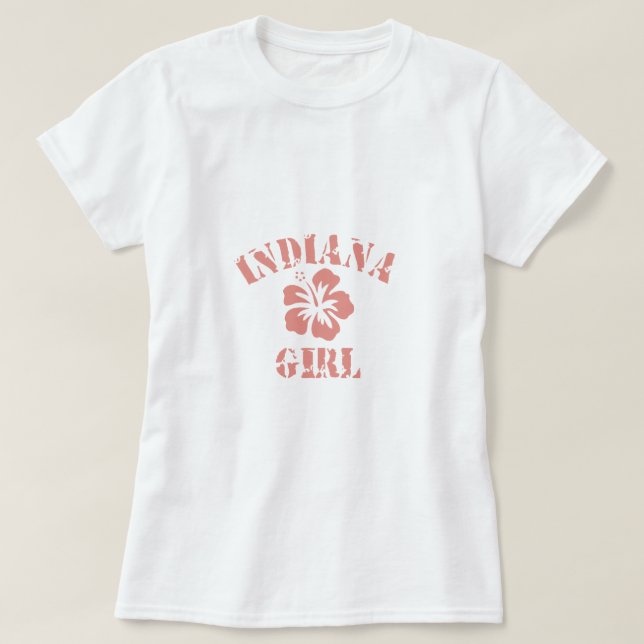T-shirts Indiana Pink Girl (Frente do Design)