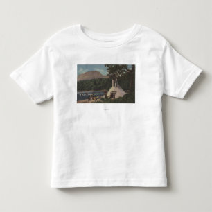 T-shirts Indianos noroestes - a terra dos azul-céu
