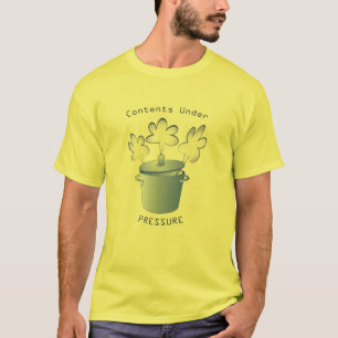 T-shirts Índices sob o T da pressão