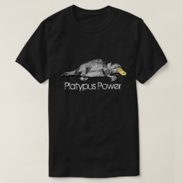 T-shirts Individualidade australiana do Monotreme do poder