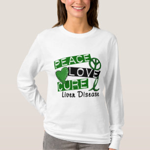 T-shirts Infecção hepática da cura do amor da paz