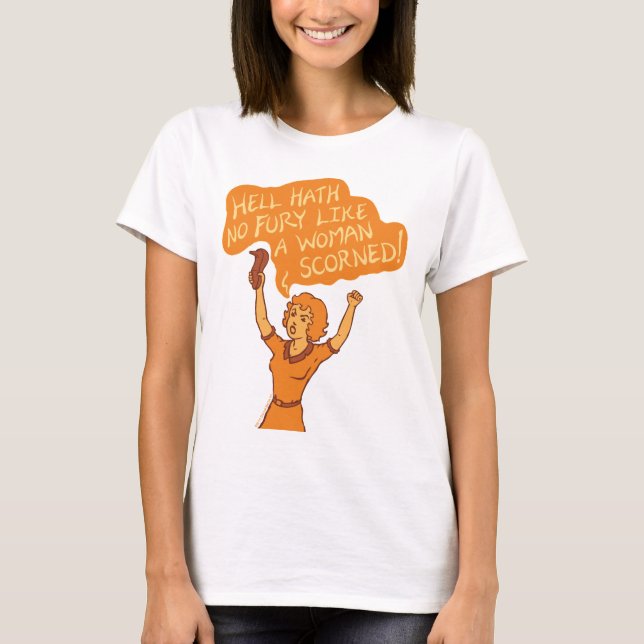 T-shirts Inferno Hath nenhum Tshirt da fúria (Frente)