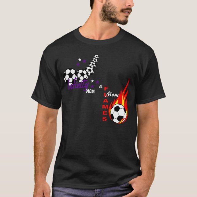 T-shirts Infinidade & T das chamas (Frente)