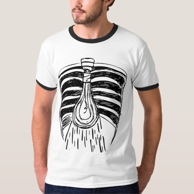 T-shirts Inflame a luz (Frente)