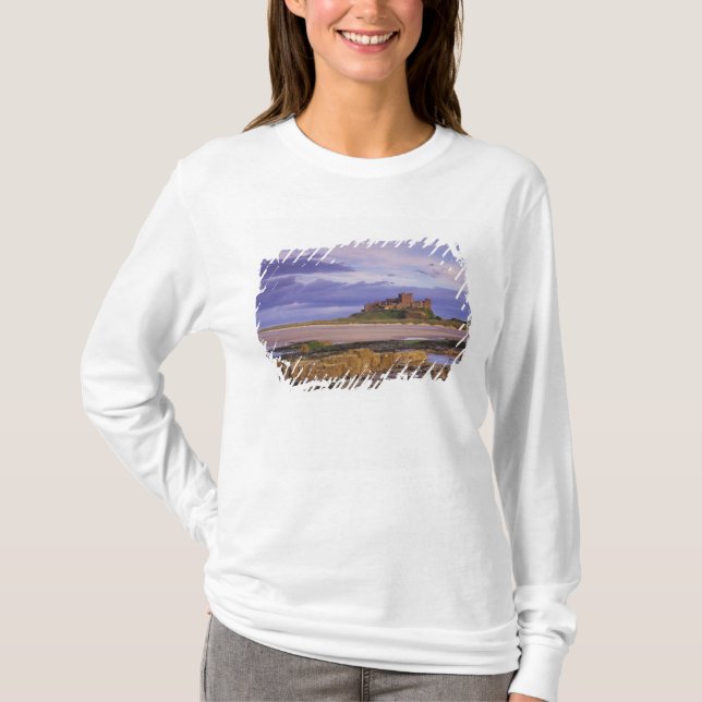 T-shirts Inglaterra, Northumberland, Castelo de Bamburgh (Frente)