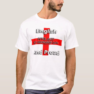 T-shirts Inglês e orgulhoso - rua Georges dia o 23 de abril