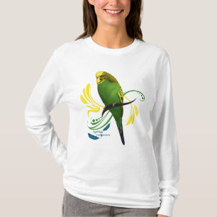 T-shirts Inglês verde Budgie