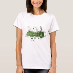 T-shirts Inglês verde de Namaste
