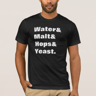 T-shirts Ingredientes da cerveja