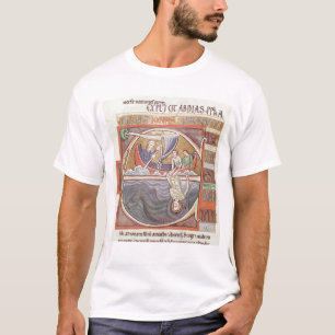 T-shirts Inicial "E" de Historiated que descreve Jonah