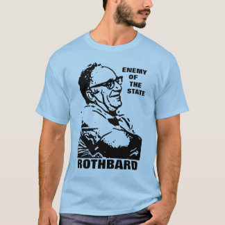 T-shirts Inimigo de Rothbard do estilo 2 do estado
