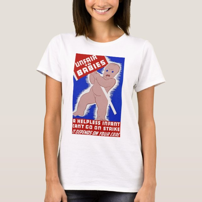 T-shirts Injusto para os bebês (Frente)