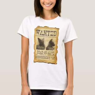 T-shirts Inoperante e vivo queridos. O gato de