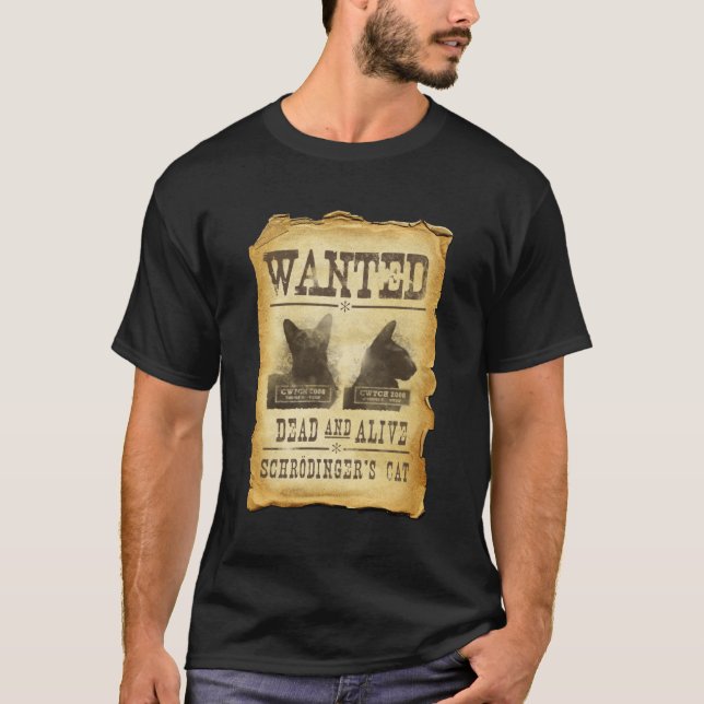 T-shirts Inoperante e vivo queridos.  O gato de (Frente)