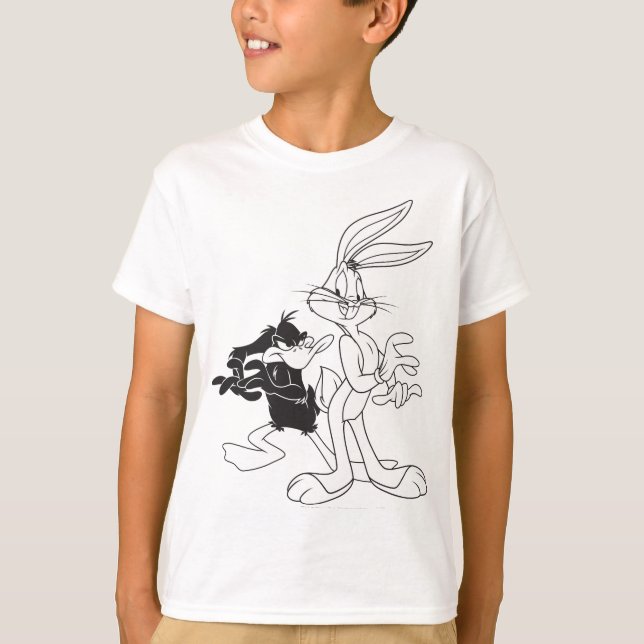 T-shirts INSETOS BUNNY™ e DAFFY DUCK™ (Frente)