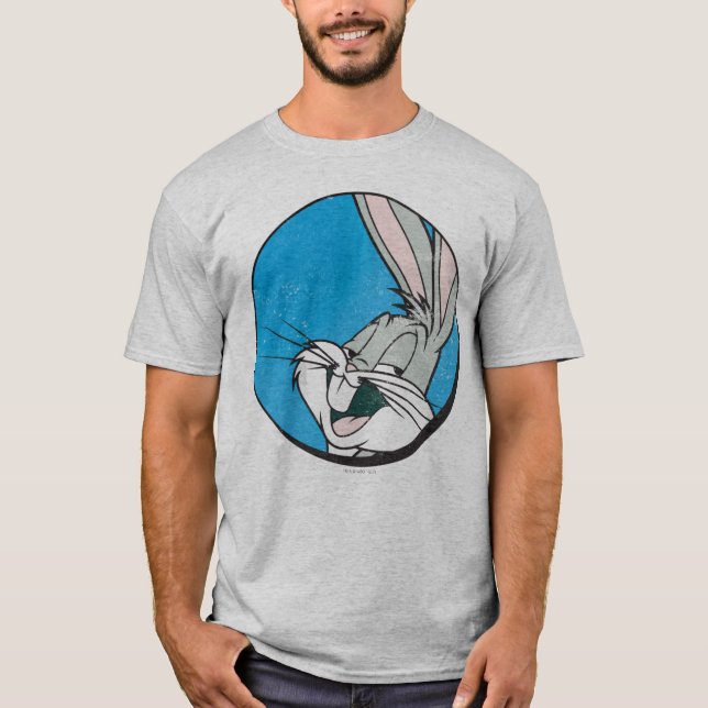 T-shirts INSETOS BUNNY™ Retro Blue Patch (Frente)
