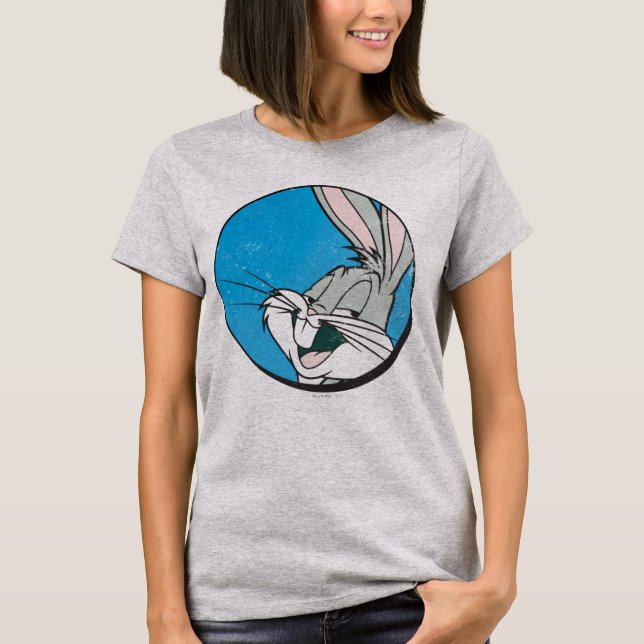 T-shirts INSETOS BUNNY™ Retro Blue Patch (Frente)