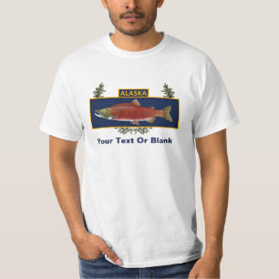 T-shirts Insígnia de Pescador de Combate do Alasca