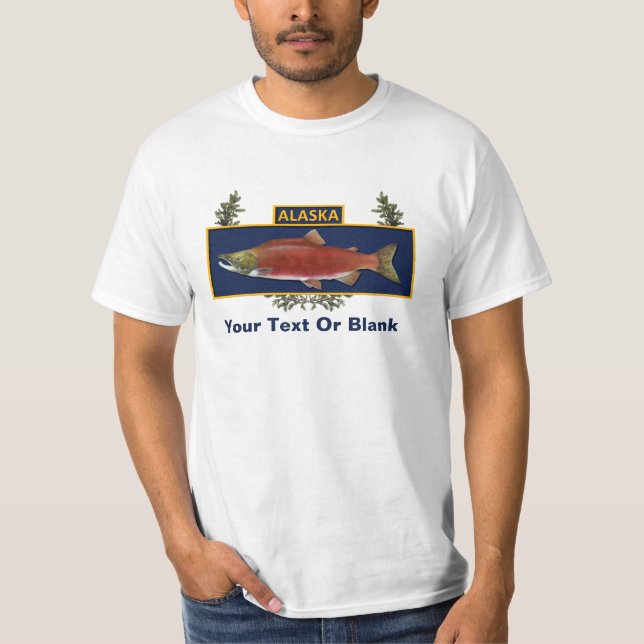 T-shirts Insígnia de Pescador de Combate do Alasca (Frente)