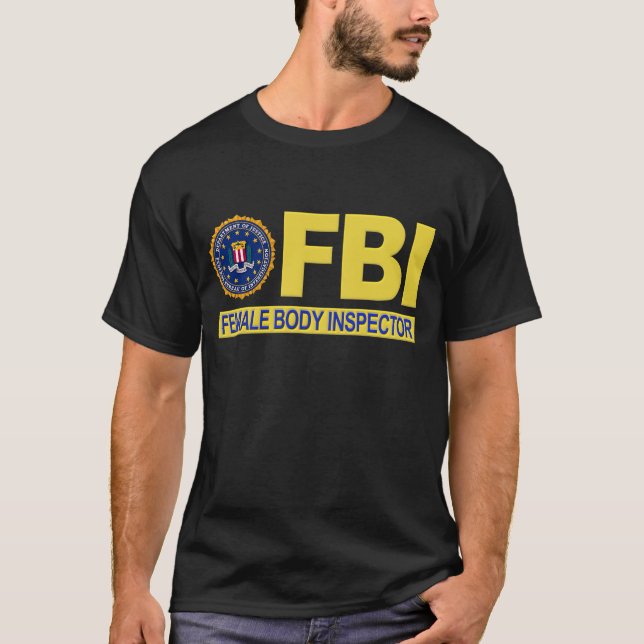 T-shirts Inspector do corpo fêmea do FBI (Frente)