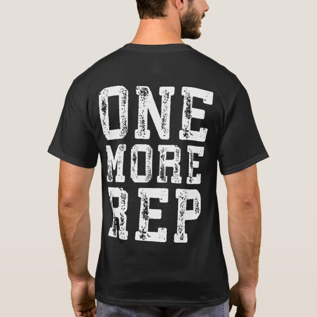 T-shirts Inspiração de Workout - Mais Um Representante - Mo (Verso)