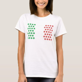 T-shirts Inspirado pela bandeira italiana. Edição das
