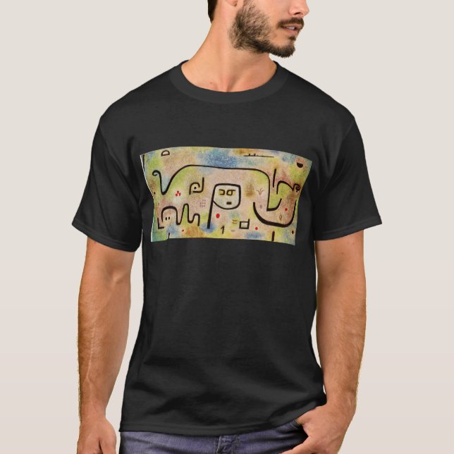 T-shirts Insula Dulcamara por Paul Klee (Frente)