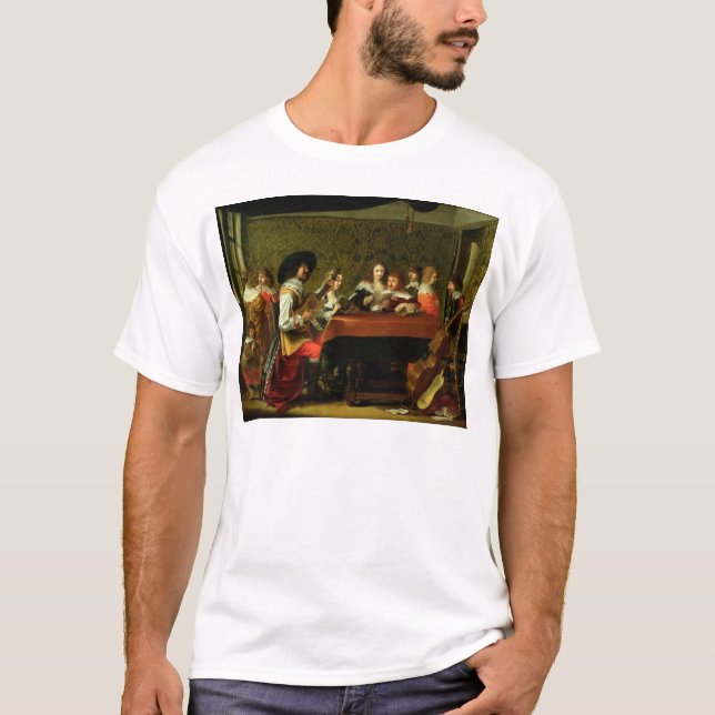 T-shirts Interior com músicos e cantores (Frente)