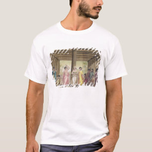 T-shirts Interior de uma casa com meninas de dança, i de