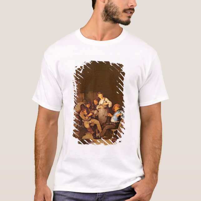 T-shirts Interior de uma taberna holandesa (Frente)
