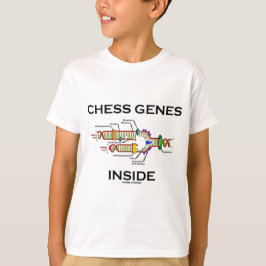 T-shirts Interior dos genes da xadrez (réplica do ADN)