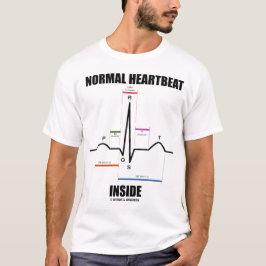T-shirts Interior normal da pulsação do coração (EKG)