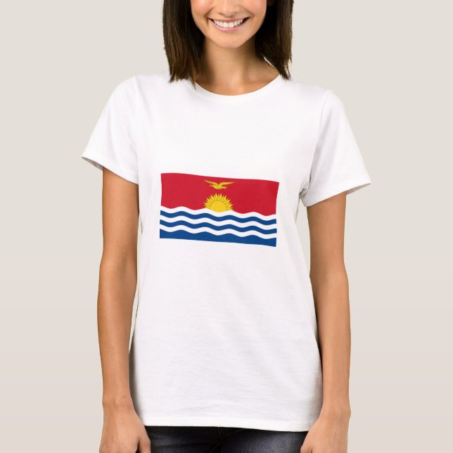 T-shirts International da BANDEIRA de Kiribati (Frente)