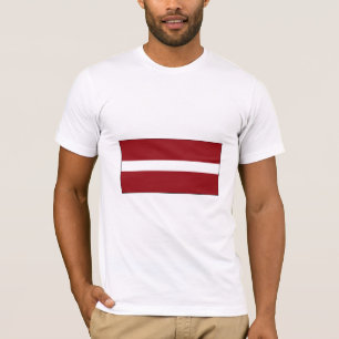 T-shirts International da BANDEIRA de Latvia