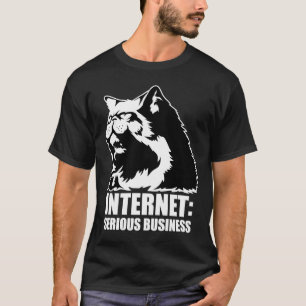 T-shirts Internet: Negócio sério (camiseta engraçada do
